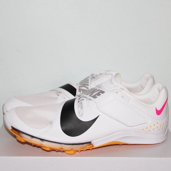 Nike Air Zoom Long Jump Elite Track Shoes Mens 11.5 White Pink Orange main image 8